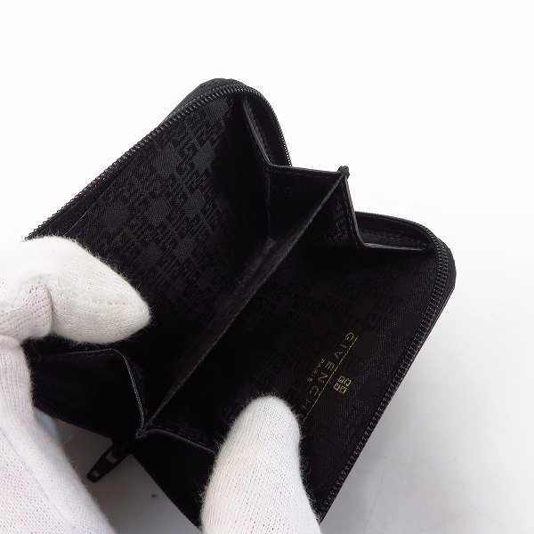実際に弊社で買取させて頂いたGIVENCHY/ジバンシィ ロゴ型押しレザー ラウンドジップコインケースの画像 3枚目