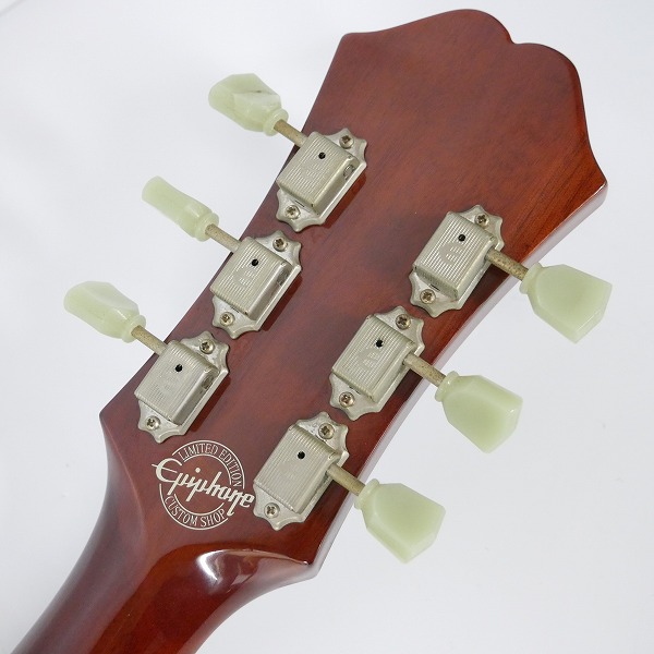 実際に弊社で買取させて頂いた★Epiphone/エピフォン Custom Shop Limited Edition ES-335 TF セミアコ ギター ソフトケース付きの画像 2枚目