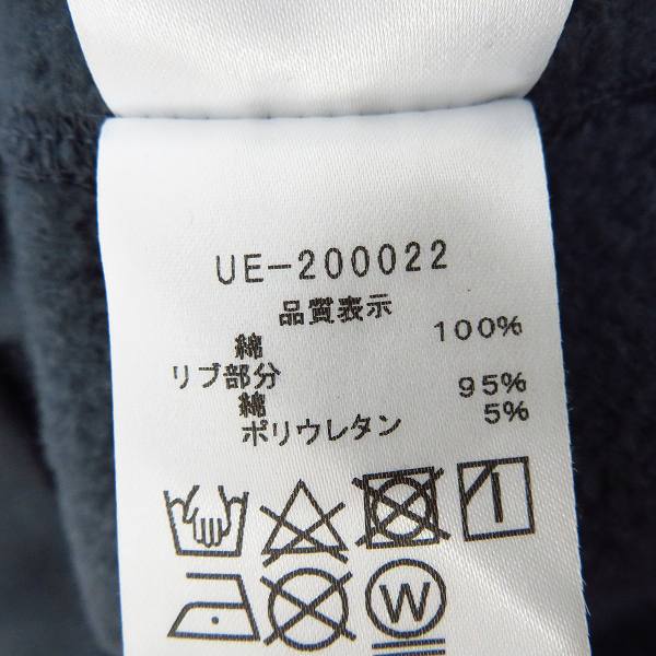 実際に弊社で買取させて頂いたuniform experiment/ユニフォームエクスペリメント 20SS  BAGGAGE TAG HOODIE パーカー UE-200022/2の画像 3枚目