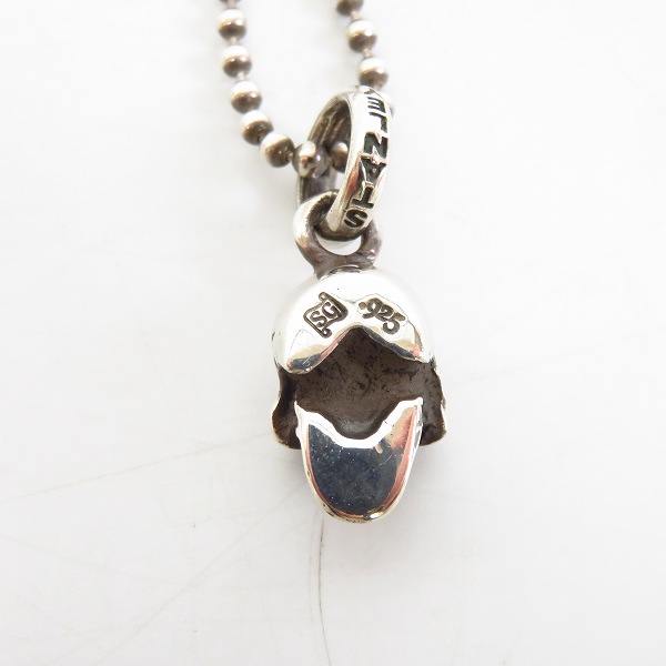 実際に弊社で買取させて頂いた【ギャラ付き】STANLEY GUESS/スタンリーゲス ラージスカルw ネックレス チャームの画像 2枚目