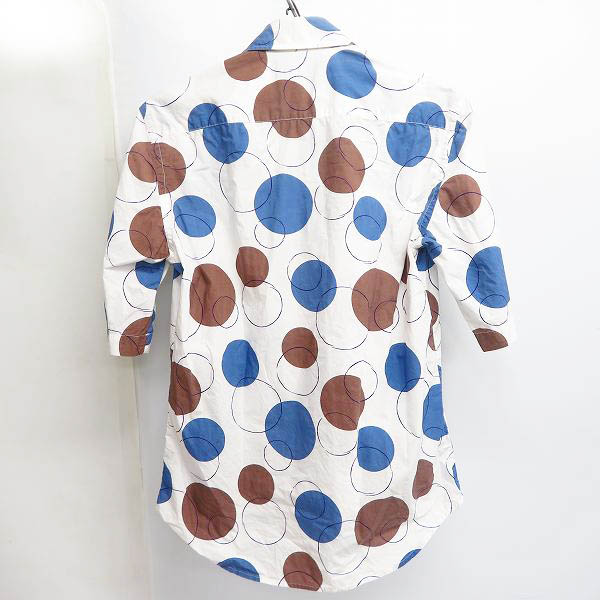 実際に弊社で買取させて頂いたMARNI/マルニ 水玉模様 半袖コットンシャツ size：44の画像 1枚目