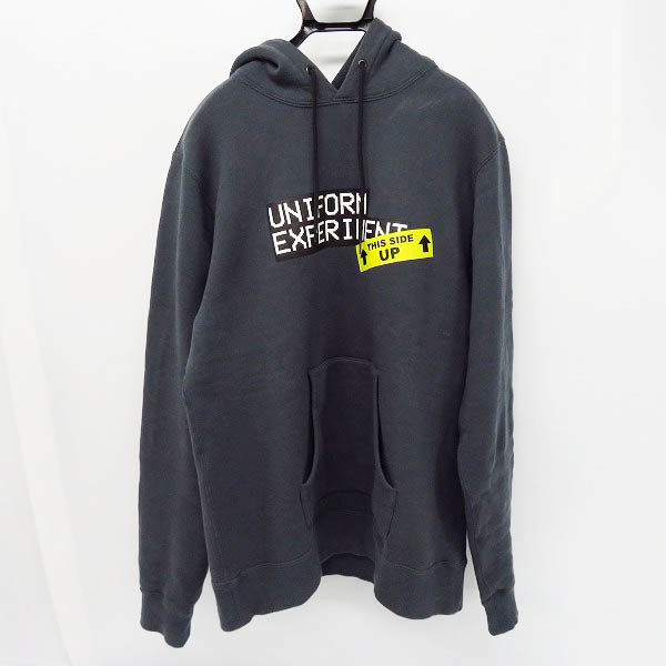実際に弊社で買取させて頂いたuniform experiment/ユニフォームエクスペリメント 20SS  BAGGAGE TAG HOODIE パーカー UE-200022/2