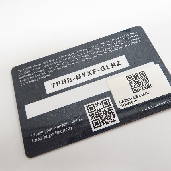 実際に弊社で買取させて頂いた【ギャラ付き】TAG Heuer/タグ・ホイヤー フォーミュラ１ クロノグラフ 自動巻き CAZ2015 BA0876の画像 7枚目