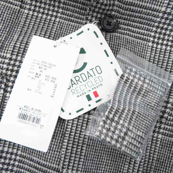 実際に弊社で買取させて頂いた【未使用】URBAN RESEARCH DOORS/アーバン リサーチ ドアーズ ウール チェック柄 ジャケット/44の画像 6枚目