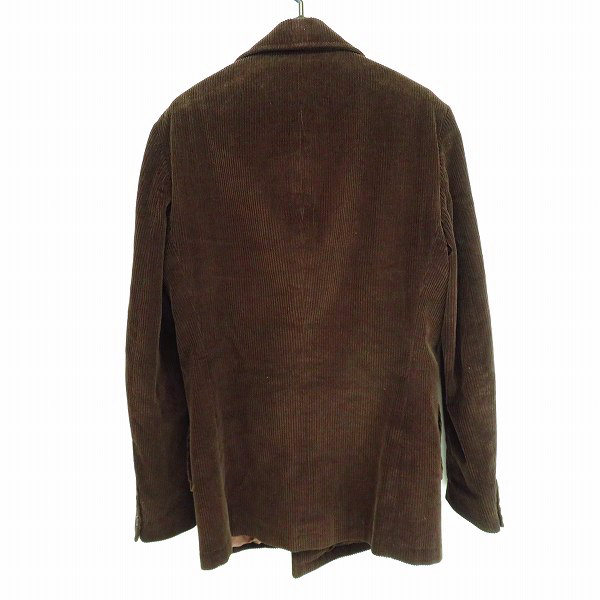 実際に弊社で買取させて頂いた【JPタグ】HELMUT LANG/ヘルムート・ラング アーカイブ コーデュロイ Pコート ブラウン size：44の画像 1枚目
