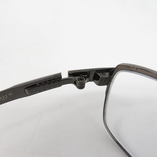 実際に弊社で買取させて頂いた999.9/フォーナインズ メタルフレーム アイウェア/メガネフレーム S-911Tの画像 5枚目