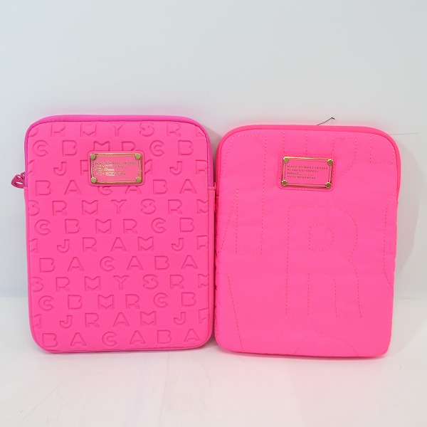 実際に弊社で買取させて頂いた【未使用】MARC BY MARC JACOBS/マークバイマークジェイコブス PC タブレットケース ピンク/2点セット
