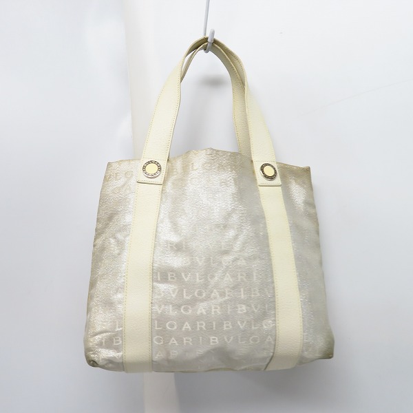 実際に弊社で買取させて頂いたBVLGARI/ブルガリ ロゴ総柄 ポーチ付き トートバッグ