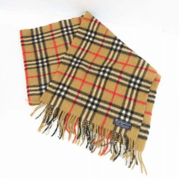実際に弊社で買取させて頂いたBurberry's/バーバリーズ ノバチェック柄 カシミヤ マフラー 