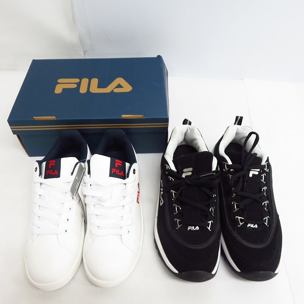 実際に弊社で買取させて頂いた【未使用含む】FILA/フィラ ダッド/ローカットスニーカー  FC-5901W/FC-4206W size：24.5cm 2点セット