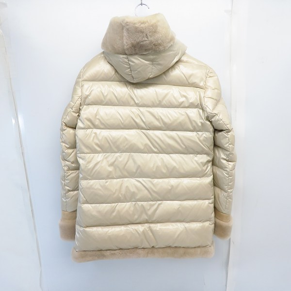 実際に弊社で買取させて頂いたAKM×EMMETI/エーケーエム×エンメティ ムートン  切替 ダウンコート/Lの画像 1枚目