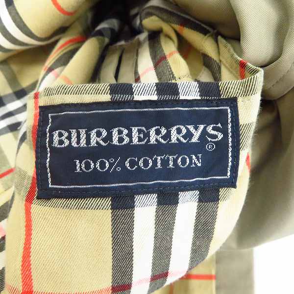 実際に弊社で買取させて頂いたBurberry’s/バーバリーズ イングランド製 裏地チェック柄 ステンカラーコート/96の画像 3枚目