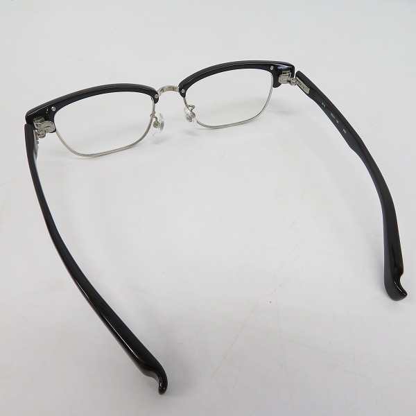実際に弊社で買取させて頂いた999.9/フォーナインズ 度入り/メガネフレーム ブラック×シルバー M-15 9002 の画像 1枚目