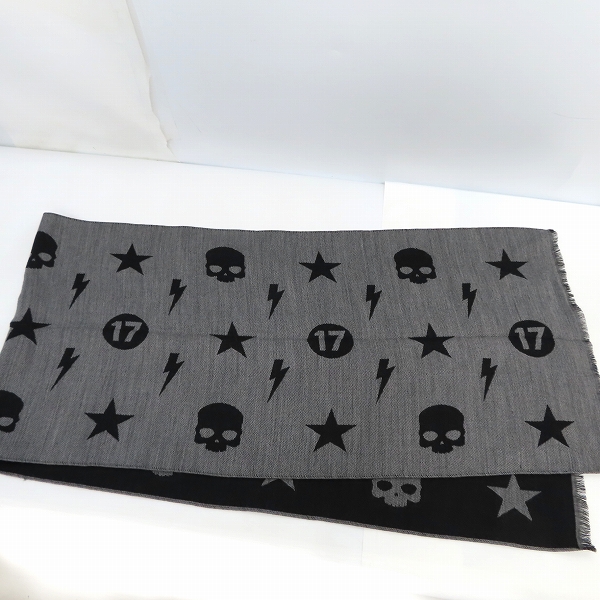 実際に弊社で買取させて頂いたHYDROGEN/ハイドロゲン 総柄マフラーの画像 3枚目