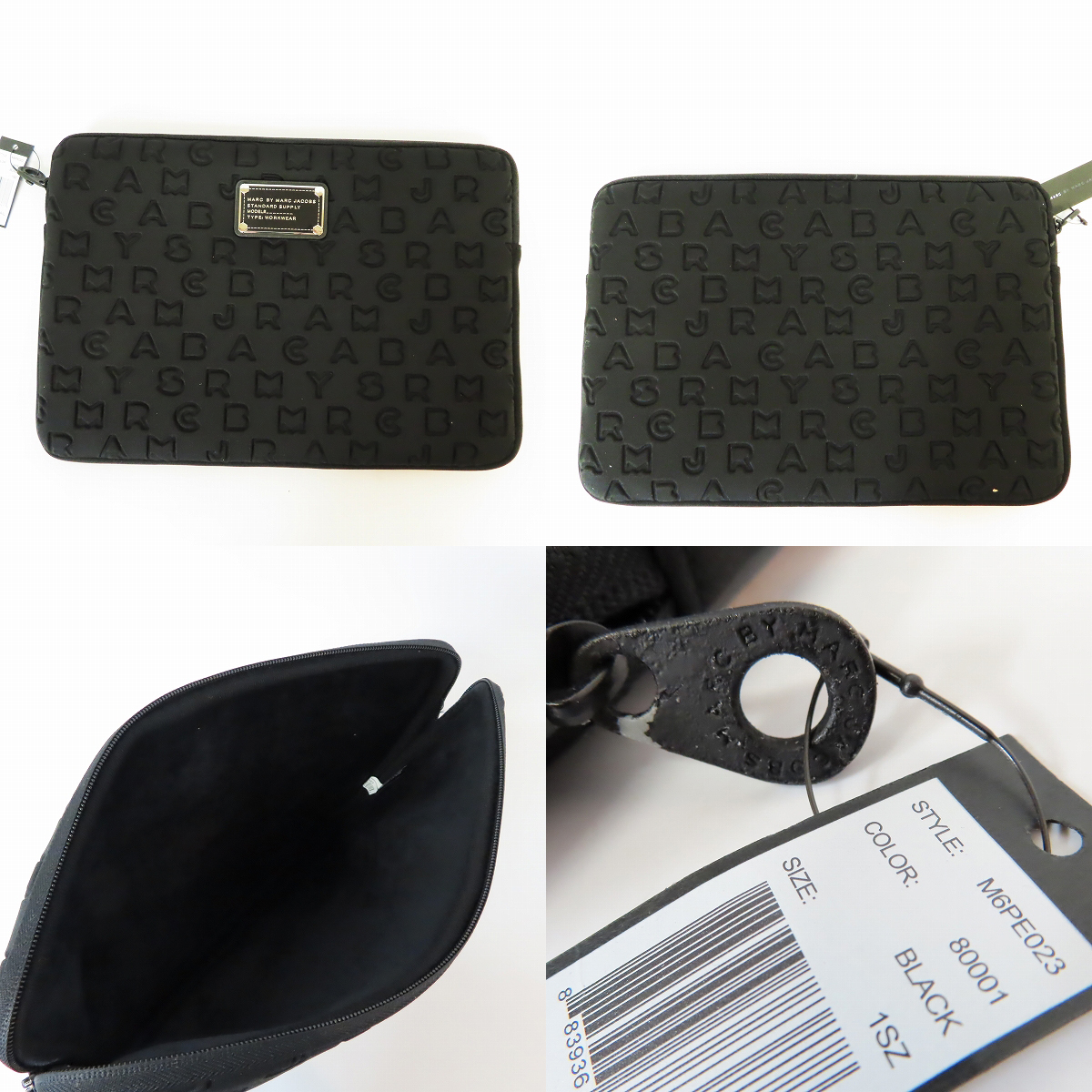 実際に弊社で買取させて頂いた【未使用】MARC BY MARC JACOBS/マークバイマークジェイコブス PC/タブレットケース ロゴ イエロー/ピンク/ブラック 3点セットの画像 4枚目