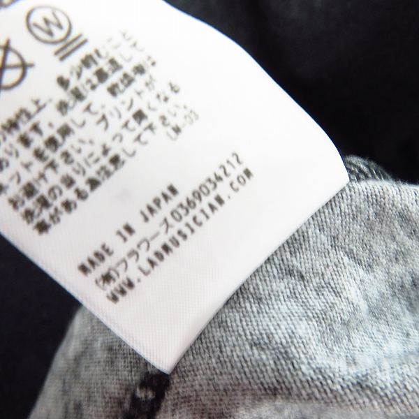 実際に弊社で買取させて頂いたLAD MUSICIAN/ラッドミュージシャン ローズプリント ビッグTシャツ 46の画像 4枚目