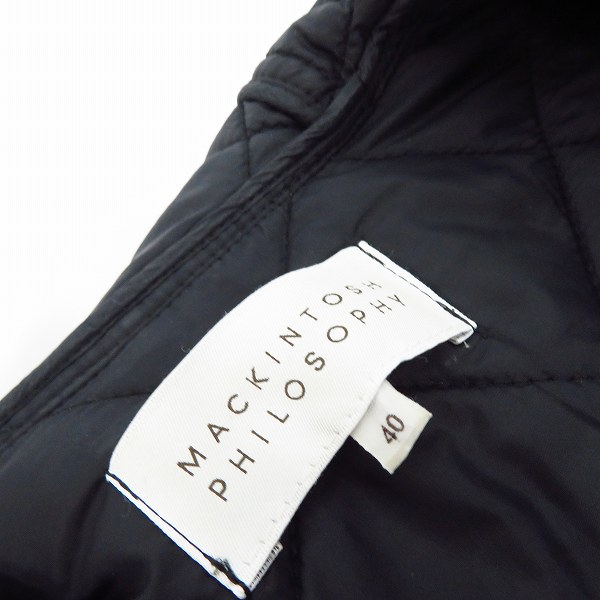実際に弊社で買取させて頂いたMACKINTOSH PHILOSOPHY/マッキントッシュ フィロソフィー キルティング フーデッドジャケット/40の画像 2枚目
