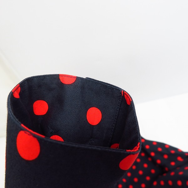 実際に弊社で買取させて頂いたMARNI/マルニ ドット柄 比翼 コットン長袖シャツ/42の画像 5枚目