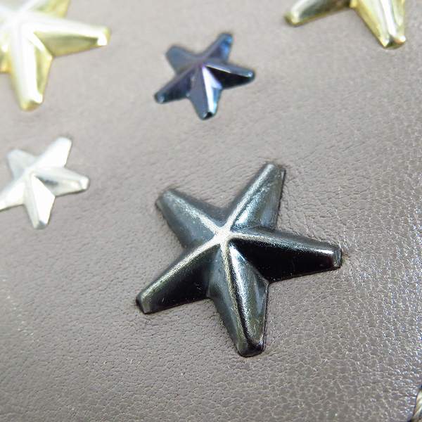 実際に弊社で買取させて頂いたJIMMY CHOO/ジミーチュウ スタースタッズ 二つ折り財布の画像 9枚目