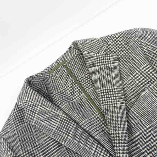 実際に弊社で買取させて頂いた【未使用】URBAN RESEARCH DOORS/アーバン リサーチ ドアーズ ウール チェック柄 ジャケット/44の画像 4枚目