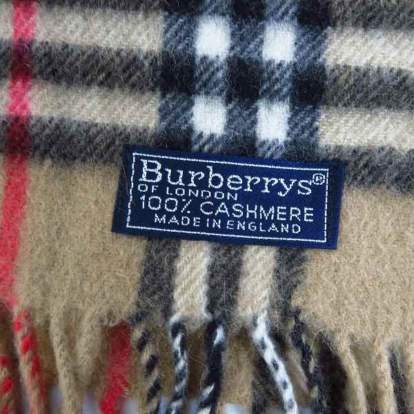 実際に弊社で買取させて頂いたBurberry's/バーバリーズ ノバチェック柄 カシミヤ マフラー の画像 1枚目