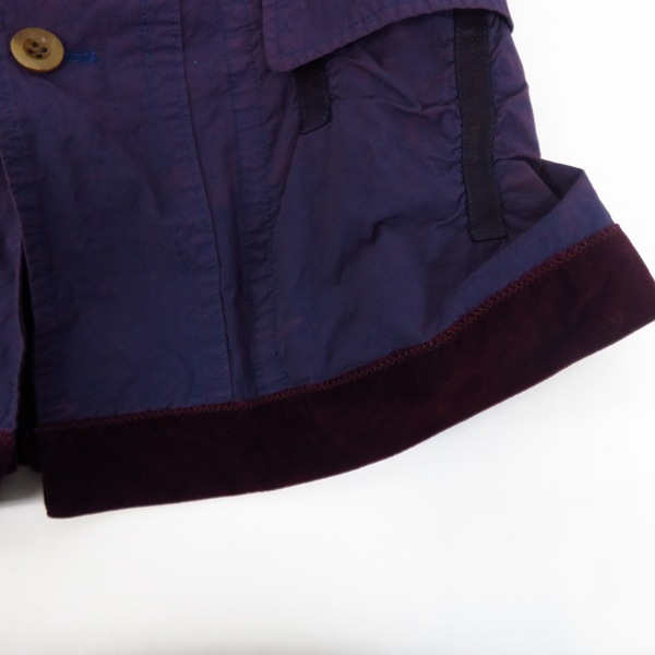 実際に弊社で買取させて頂いたkolor/カラー ベロア切替 ナイロン 3Bテーラードジャケット 14SCM-J02102/2の画像 6枚目