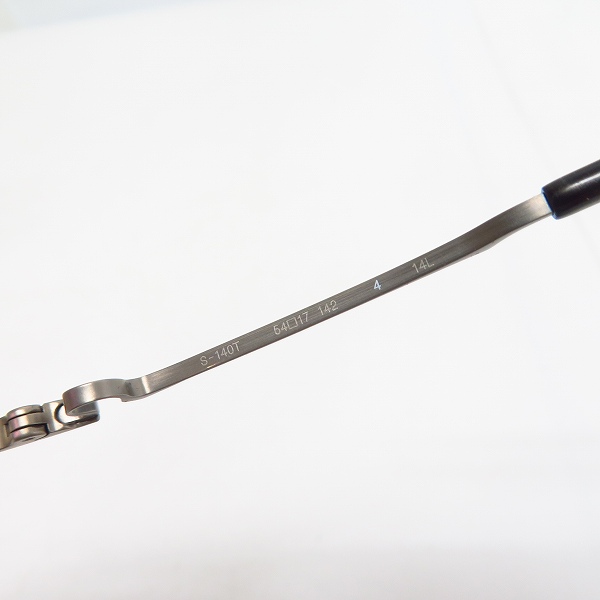 実際に弊社で買取させて頂いた999.9/フォーナインズ チタンフレーム 眼鏡/メガネ/アイウェア  S-140Tの画像 4枚目