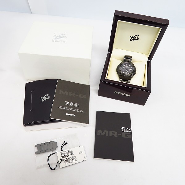 実際に弊社で買取させて頂いたG-SHOCK/Gショック MR-G タフソーラー/マルチバンド5/メタルバンド MRG-7500BJ-1AJF の画像 5枚目