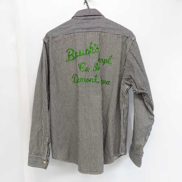 実際に弊社で買取させて頂いたSUGAR CANE/シュガーケーン 東洋エンタープライズ  ヒッコリー 刺繍 長袖シャツ SC28250/XLの画像 1枚目