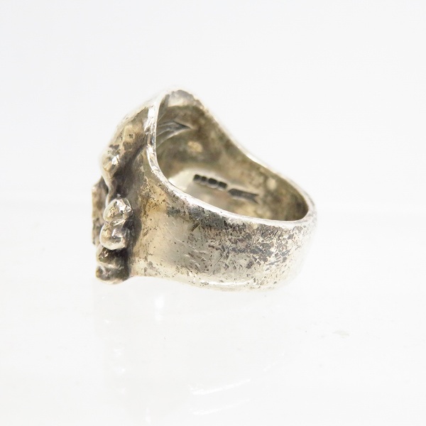 実際に弊社で買取させて頂いたCRAZY PIG/クレイジーピッグ THREE QUARTER SKULL&BONE RING 19号の画像 1枚目