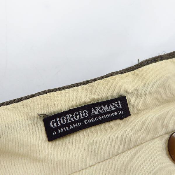 実際に弊社で買取させて頂いたGIORGIO ARMANI/ジョルジオアルマーニ ダブルボタン テーラードジャケット/パンツ セットアップ スーツ/48の画像 3枚目