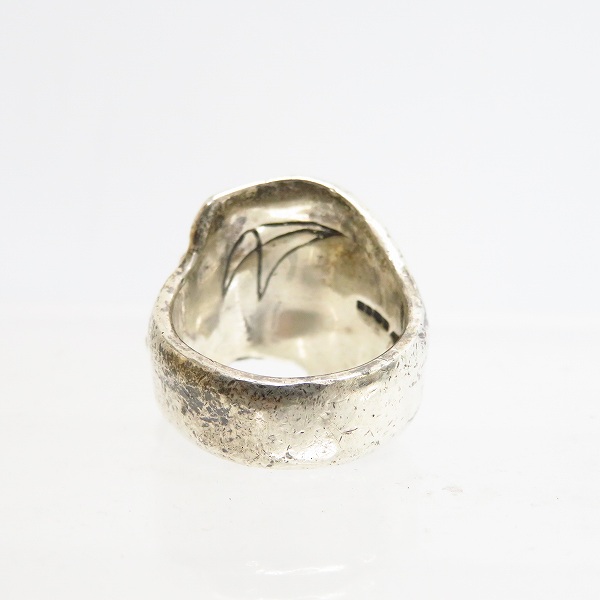 実際に弊社で買取させて頂いたCRAZY PIG/クレイジーピッグ THREE QUARTER SKULL&BONE RING 19号の画像 2枚目