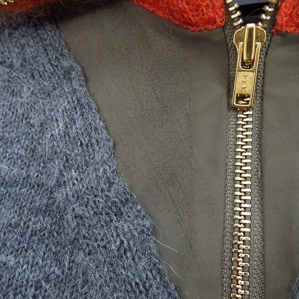 実際に弊社で買取させて頂いたkolor/カラー アルパカ ウール モヘア ハーフジップ タートル ニット 13WCM-N06303/1の画像 4枚目