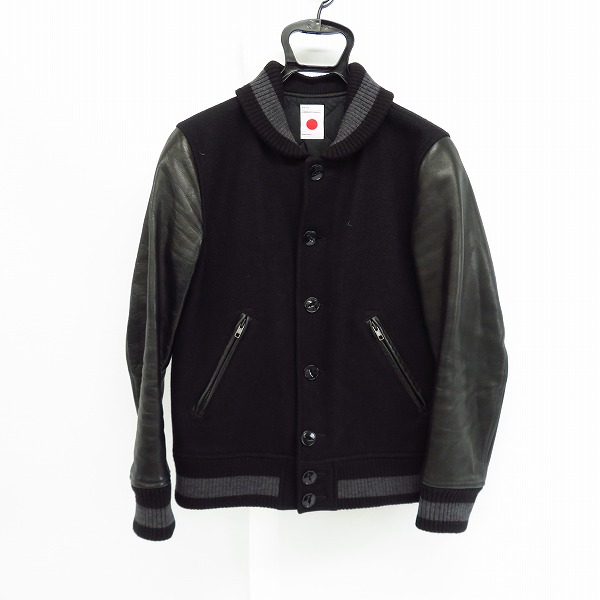 実際に弊社で買取させて頂いたmarka/マーカ アームレザー切り替え ジャケット/スタジャン/1