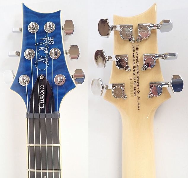 実際に弊社で買取させて頂いた★【美品】PRS/Paul Reed Smith/ポールリードスミス SE Custom 24 バードインレイ タップスイッチ搭載 ギグケース付 の画像 3枚目