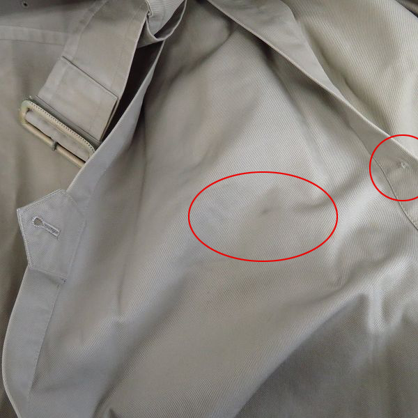 実際に弊社で買取させて頂いたBURBERRY'S/バーバリーズ ノバチェック ライナー付 トレンチコート 170の画像 7枚目