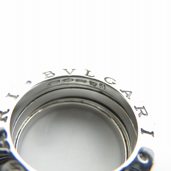 実際に弊社で買取させて頂いたBVLGARI/ブルガリ K18WG B-ZERO1/ビーゼロワン リング/指輪 51/10号の画像 4枚目