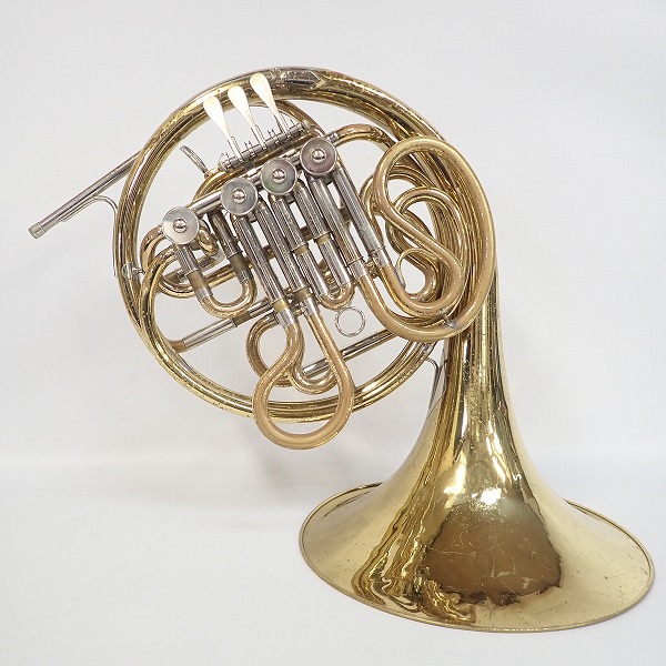 実際に弊社で買取させて頂いた★【ジャンク】YAMAHA/ヤマハ YHR-664/YHR664 フレンチホルン ゴールド ハードケース付の画像 2枚目