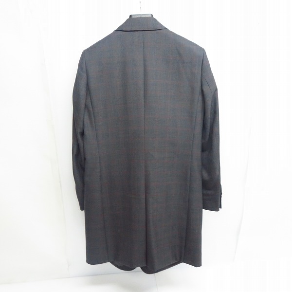 実際に弊社で買取させて頂いたLOUNGE LIZARD/ラウンジリザード チェック柄 チェスターコート 2の画像 1枚目