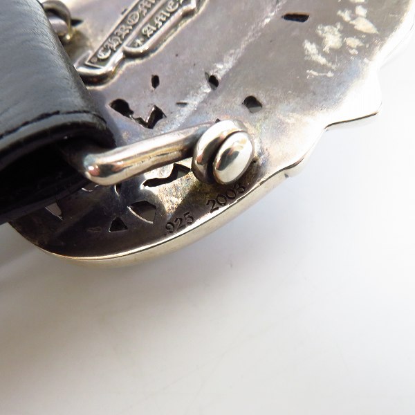 CHROME HEARTS/クロムハーツ セメタリークロス バックル/1.5 レザー  