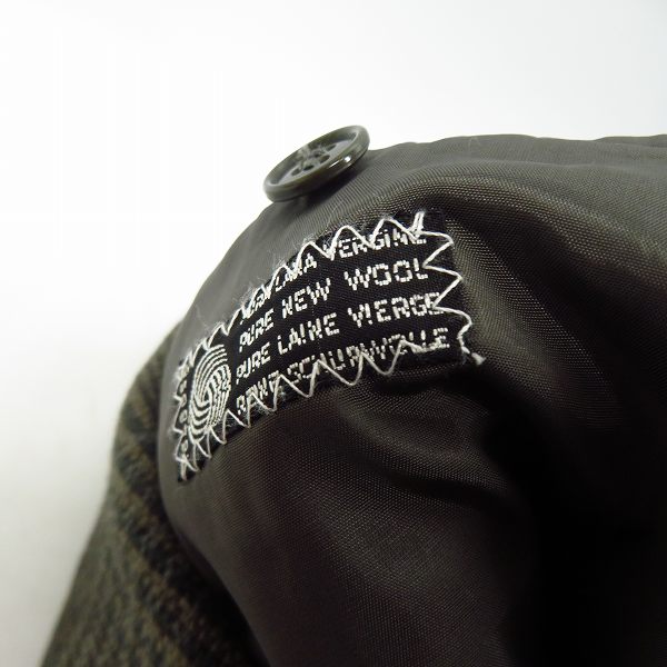 実際に弊社で買取させて頂いたGIORGIO ARMANI/ジョルジオアルマーニ 2B チェック テーラードジャケット 4567/1S/50の画像 4枚目