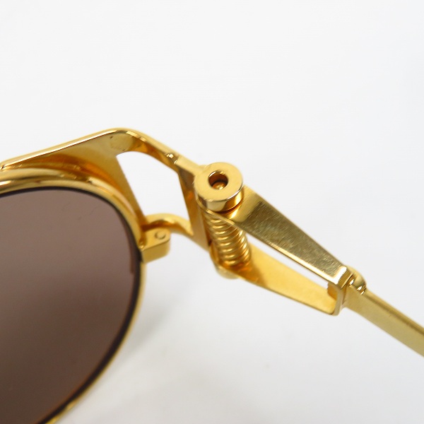実際に弊社で買取させて頂いたJEAN PAUL GAULTIER/ジャンポール・ゴルチエ Protection サングラス/ゴールドカラー 56-5105の画像 6枚目