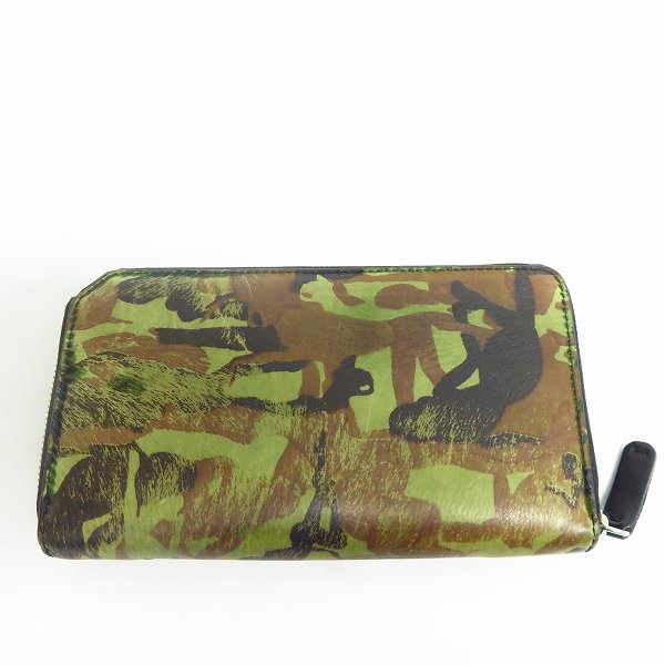 実際に弊社で買取させて頂いたJIMMY CHOO/ジミーチュウ カモフラージュ/迷彩 ハラコ ラウンドファスナー/長財布の画像 1枚目