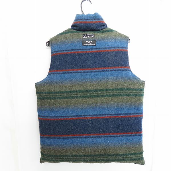 実際に弊社で買取させて頂いたHOLLYWOOD RANCH MARKET/ハリウッドランチマーケット ウールリッチ リバーシブル ベスト Mの画像 3枚目