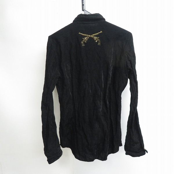 実際に弊社で買取させて頂いた roar/ロアー ベロア 長袖シャツ ブラック/2の画像 1枚目