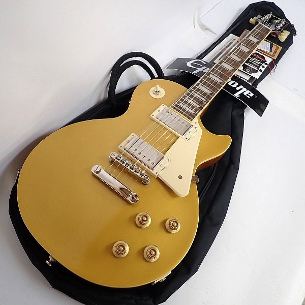実際に弊社で買取させて頂いた★【美品】Epiphone/エピフォン Les Paul Standard Gold Top/レスポールスタンダード ゴールドトップ ソフトケース付