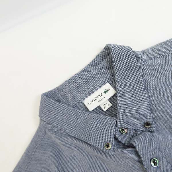 実際に弊社で買取させて頂いたLACOSTE/ラコステ 半袖 コットン ボタンダウンシャツ/XXLの画像 4枚目