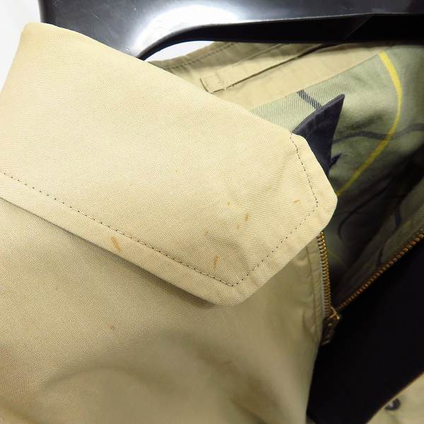 実際に弊社で買取させて頂いたBurberry’s/バーバリーズ ホースロゴ刺繍 裏地チェック柄 ジップジャケット/ブルゾン 89Sの画像 6枚目
