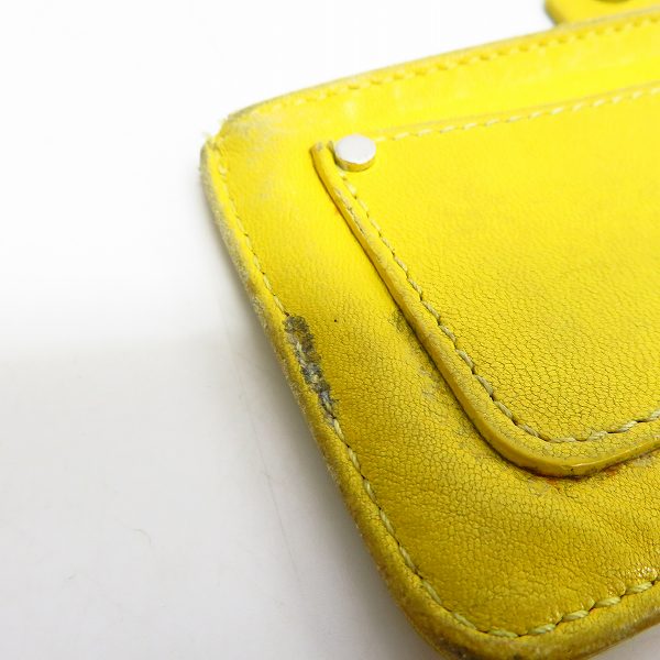 実際に弊社で買取させて頂いたJIMMY CHOO/ジミーチュウ スタースタッズ カラビナチェーン付き コインケースの画像 6枚目