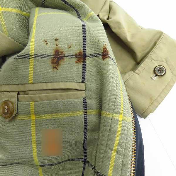 実際に弊社で買取させて頂いたBurberry’s/バーバリーズ ホースロゴ刺繍 裏地チェック柄 ジップジャケット/ブルゾン 89Sの画像 4枚目
